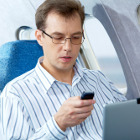 Texting on a plane