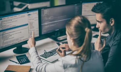 A team monitoring real-time data
