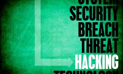 Image showing "Security breach threat hacking" in writing