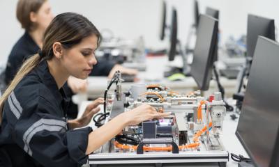 Young engineers receive their training