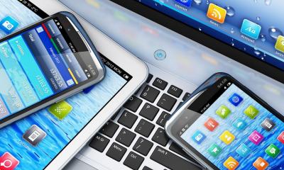 A selection of IT devices a member of staff might use for work