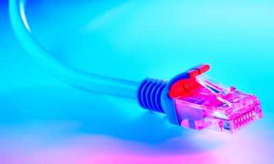 Choosing an internet service provider - checklist ethernet cable unpluged in pink lighting