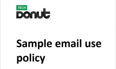 Image of the sample email use policy