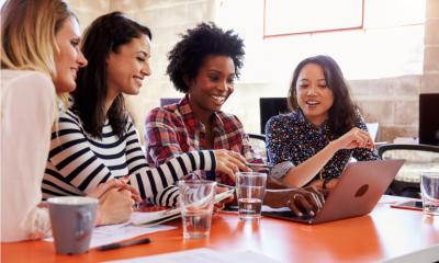Women working in an office