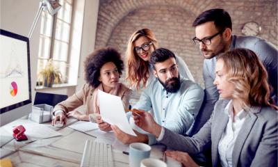 Small business team get training on new digital tools