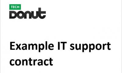 Tech Donut's sample service level agreement document