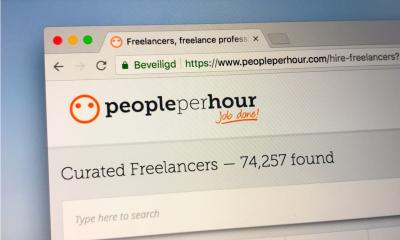 Safari tab open with PeoplePerHour website