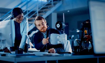 An R&D team assess a new product they are developing