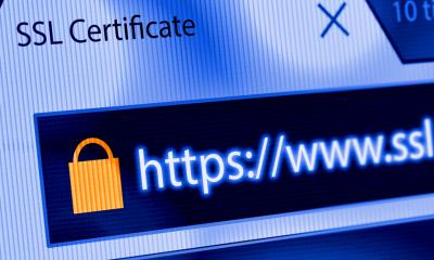 a padlock and a url starting https:// indicating that the website has SSL encryption