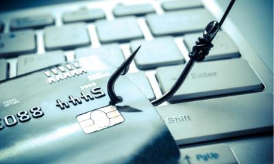 Fishing hook stealing credit card