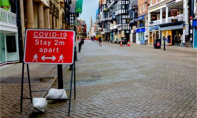 Chester City centre under COVID restrictions