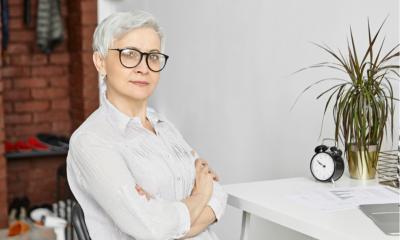 Freelance worker considering the future of her business
