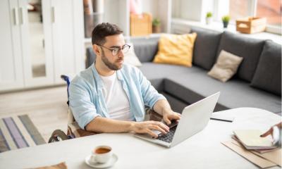 Disabled,self employed person working from home