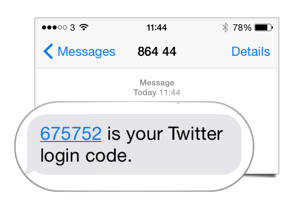 Twitter two-factor authentication{{}}